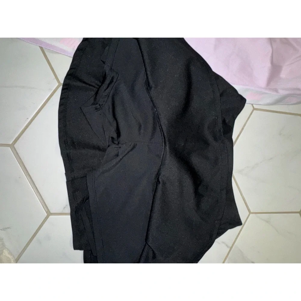 Girls Large Sporty Bundle Pink Track Pants & Adidas Black 3-Stripe‎ Skort